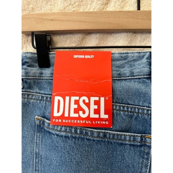 Diesel Straight Jeans 2002 5-Pocket Slim Fit Low Waist Jeans Size W28 L30 - Picture 12 of 16